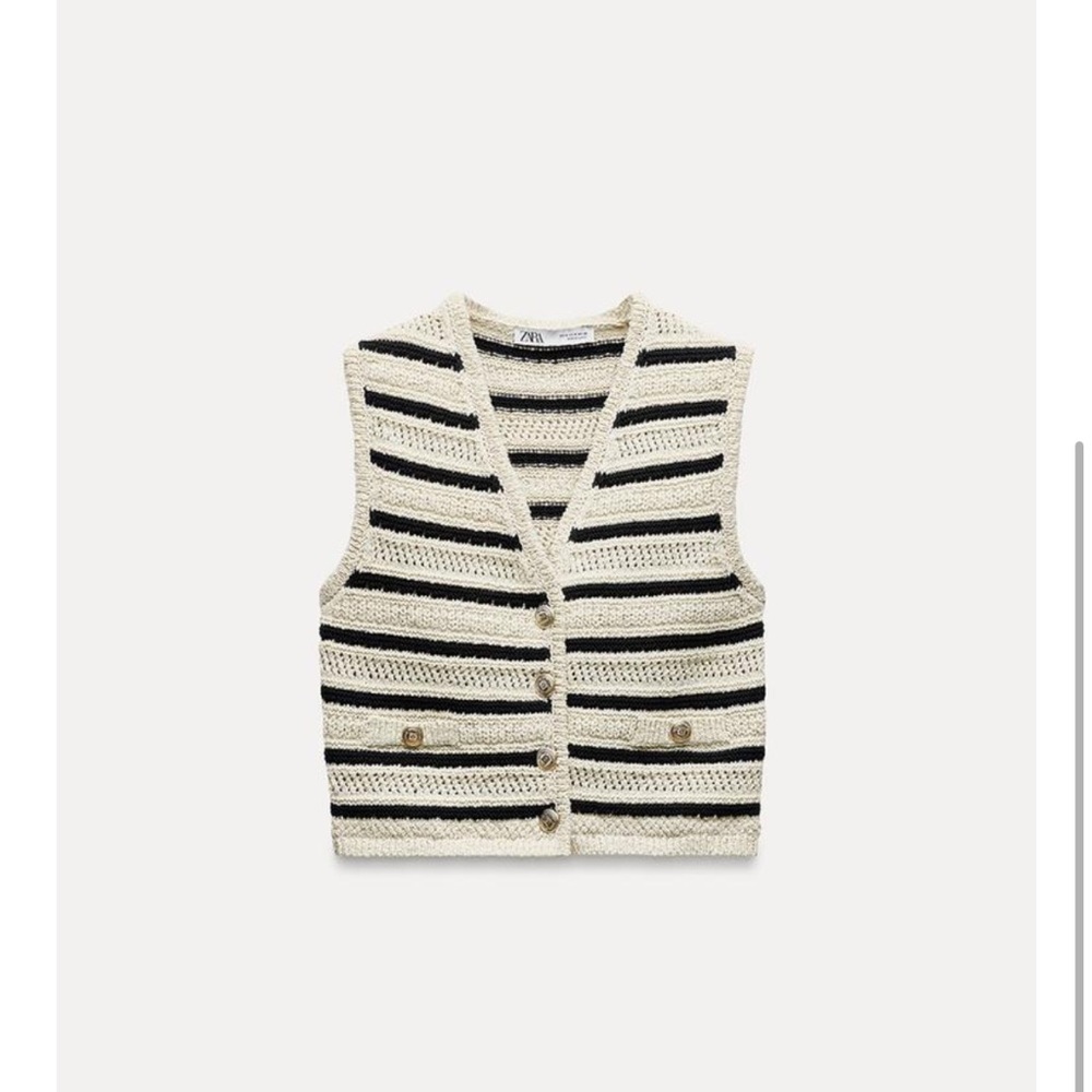 Stripped knit vest